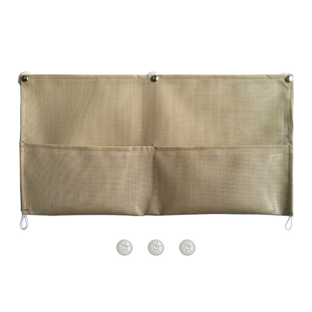 OBECO ObeCo OBPR1024BTXTSSD Get Wet Shower Organizer - 10" x 24", Beige OBPR1024BTXTSSD